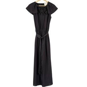 Kate Spade Jumpsuit New York Black Small Wide Leg‎ Career Cocktail Whimsigoth